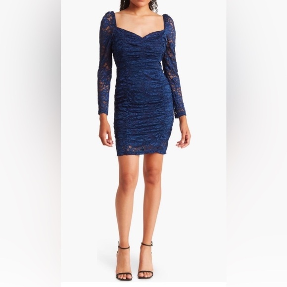 1877- Sam Edelmam Mini Dress Navy Blue Color Size 10 NWT - Picture 1 of 5